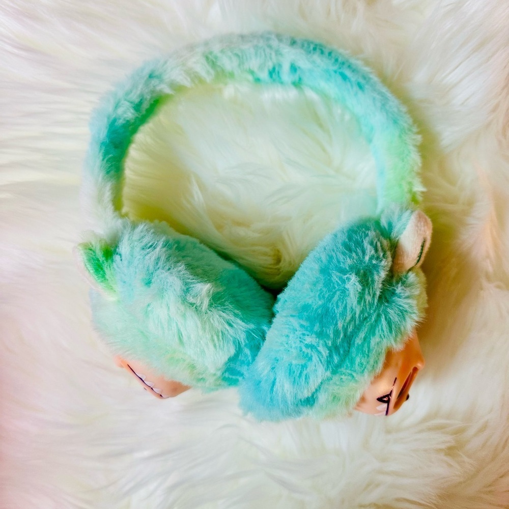 Cozy Mint Over-Ear Kids Monster Labubu Earmuffs
